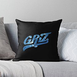 Griz Lightning Throw Pillow RB3005