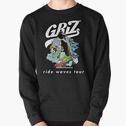 garis garis normal griz terdepan!!345 Pullover Sweatshirt RB3005