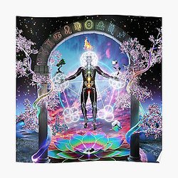 griz rainbow brain 2022 masmart Poster RB3005