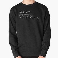 Guns n Roses Aesthetic Quote Lyrics Rock Black Pullover Sweatshirt RB1911