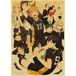 Haikyuu Posters - Vintage Poster Karasuno Official Merch HS0911