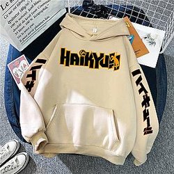 Haikyuu Cream Pullovers Hoodies