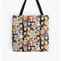 Haikyuu Bags - Haikyuuu All Over Print Tote Bag RB1606