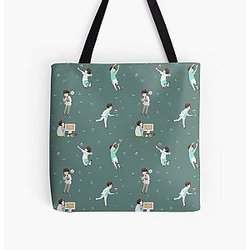 Haikyuu Bags - Oikawa Tooru Pattern Green All Over Print Tote Bag RB1606