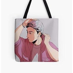 Haikyuu Bags - Flower Caps &amp; Diamond Earrings All Over Print Tote Bag RB1606