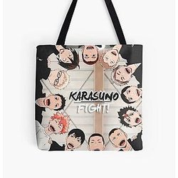 Haikyuu Bags - Karasuno - Haikyuuu All Over Print Tote Bag RB1606