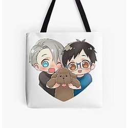 Haikyuu Bags - Cute Yaoi Love Yuri All Over Print Tote Bag RB1606