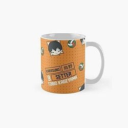 Haikyuu Mugs - Tobio Kageyama Pattern Karasuno Classic Mug RB1606