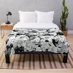 Haikyuu Bedding Sets - Miya Atsumu Manga Collage (Haikyuuu) Throw Blanket RB1606