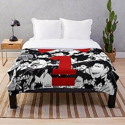 Haikyuu Bedding Sets - Kuroo Jersey Collage  Throw Blanket RB1606