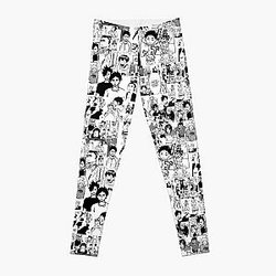 Haikyuu Leggings - Haikyuuu Manga Collage Leggings RB1606