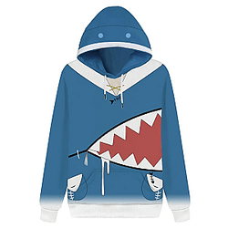 Gawr Gura Hololive 3d Printed Cosplay Hoodie