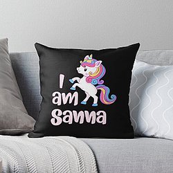 iamsanna Throw Pillow RB1409