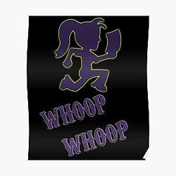 Cool Colorful ICP Juggalette Silhouette  Poster RB3107