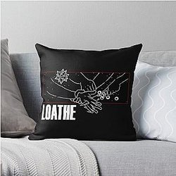 Loathe band merchandise Throw Pillow RB1512