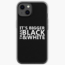 Jidion Cases - JiDion Merch BLM Its Bigger Than Black And White iPhone Soft Case RB1609