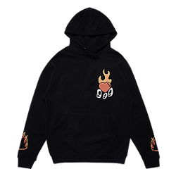 Juice Wrld Hoodies - 999 Burning Hearts Hoodie 