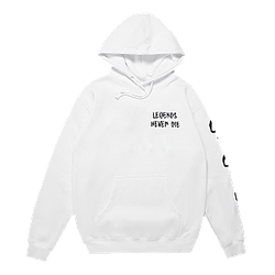 Juice Wrld Hoodies - 999 Moonlight Hoodie White 