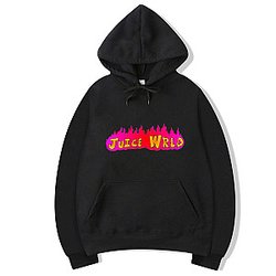 Juice Wrld Hoodies - Juice Wrld Flame Hoodie 