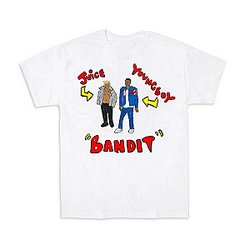 Juice Wrld T-Shirts - Juice WRLD Bandit White T-Shirt 