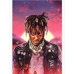 Juice WRLD violet sky man Poster