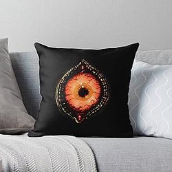 Evil eye horror style Throw Pillow RB0811