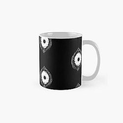 BW of Evil eye horror style Classic Mug RB0811