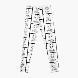 The Spider Legged Head - creepy body horror sketch Leggings RB0811