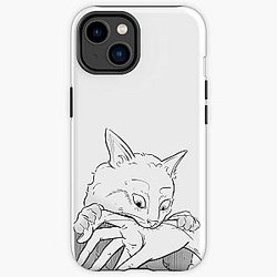 creepy cat junji ito inspired iPhone Tough Case RB0811