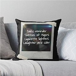 Keshi lyrics poster Throw Pillow RB2407