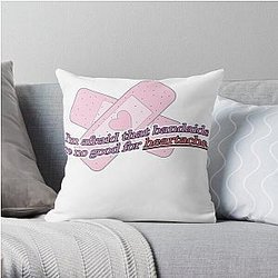 Keshi Bandaids Lyrics  Throw Pillow RB2407