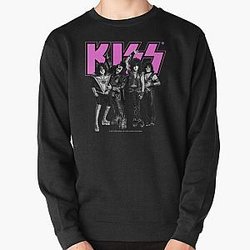 KISS   The Band - Pink, Black and White Version Pullover Sweatshirt RB2411