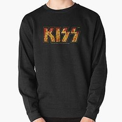 KISS  Flames Logo  Pullover Sweatshirt RB2411