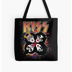 KISS   the Band - Rock and Roll Over Splash Logo All Over Print Tote Bag RB2411