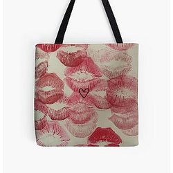 kiss kiss  All Over Print Tote Bag RB2411