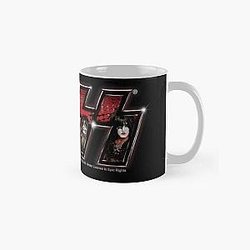 KISS   rock music band - Logo Red and Black Classic Mug RB2411