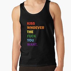 Kiss Whoever You Want LGBTQ Pride Tank Top RB2411