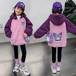 Kuromi Anime Sanrio Girls Kid Sweater Coat