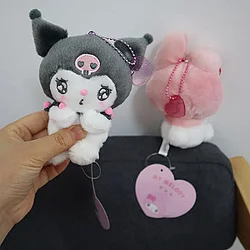 Kuromi Sanrio Girls Cartoon Plushies Doll Keychain