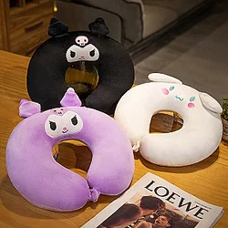 Kuromi Cartoon Black Purple U-shaped Neck Pillow