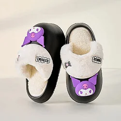 Kuromi Sanrio Cartoon Waterproof Plush Slipper