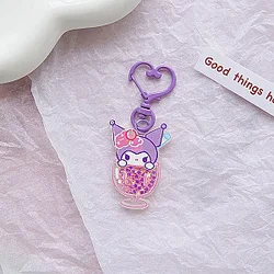 Sanrio Kuromi Cute Heart Stars Keychains