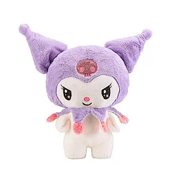 25cm Purple White Kuromi Stuffed Animal Plush