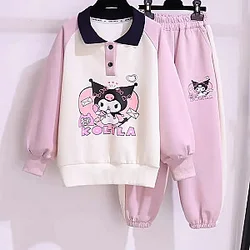 Kuromi Cute Cartoon Kolila Children's Swear T-shirt Pants