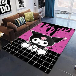 Kuromi Cute Cartoon Printed Non-slip Carpet