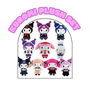 Kuromi Plush Set