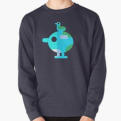 my kurzgesagt bird creative blue classic in black Pullover Sweatshirt RB0111