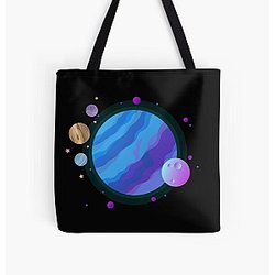 Kurzgesagt Blue Planet All Over Print Tote Bag RB0111