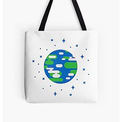 Kurzgesagt Merch Earth All Over Print Tote Bag RB0111