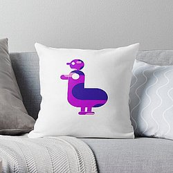 my kurzgesagt bird creative pink classic in white Throw Pillow RB0111